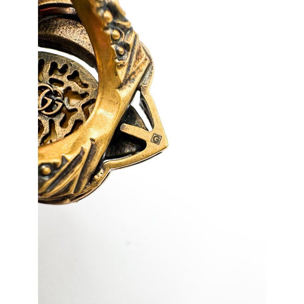 Gucci Velvet & Crystal Pin Cushion Cocktail Ring Size: 6 - Picture 3 of 11